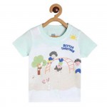 Miniklub Knit T-Shirt - White, 6-9m